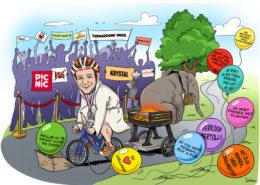 Studio Sabine - Illustraties | Afscheidscartoon Unilever