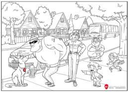 Studio Sabine - Illustraties | Kleurplaat voor Meld Misdaad Anoniem