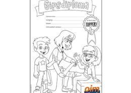 Studio Sabine - Illustraties & Ontwerp | OIM orthopedie Kleurplaat diploma